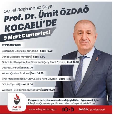 Ümit Özdağ Kocaeliye geliyor